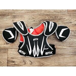 STX Stinger Youth Lacrosse Shoulder Pads Small Red Black White Premium Kids Gear